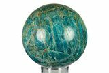 Bright Blue Apatite Sphere - Madagascar #293532-1